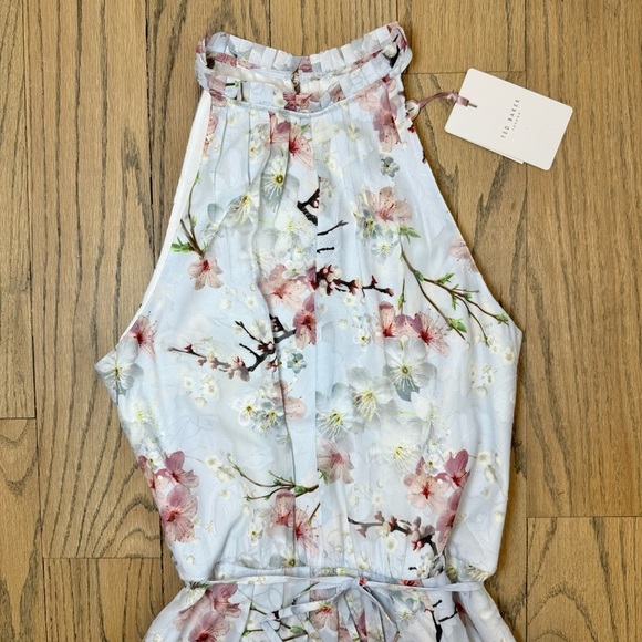 NWT Ted Baker London Women’s Elynor Oriental Blossom Floral Maxi Dress Size 1 - Picture 6 of 16